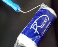 RODILLO PLATINO CUERO LANAR CURTIDO 22CM