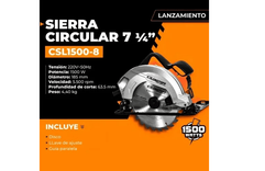 SIERRA CIRCULAR 1500W 185mm GUIA DISCO LUSQTOFF